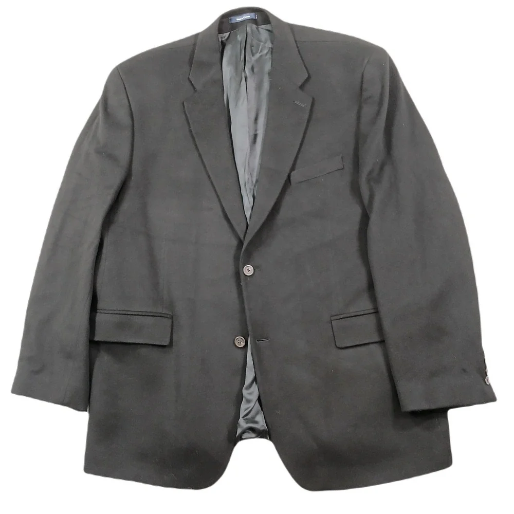 Ralph‎ Lauren Cashmere Sport Coat Mens 48R 50R Black Extremely Soft Blazer